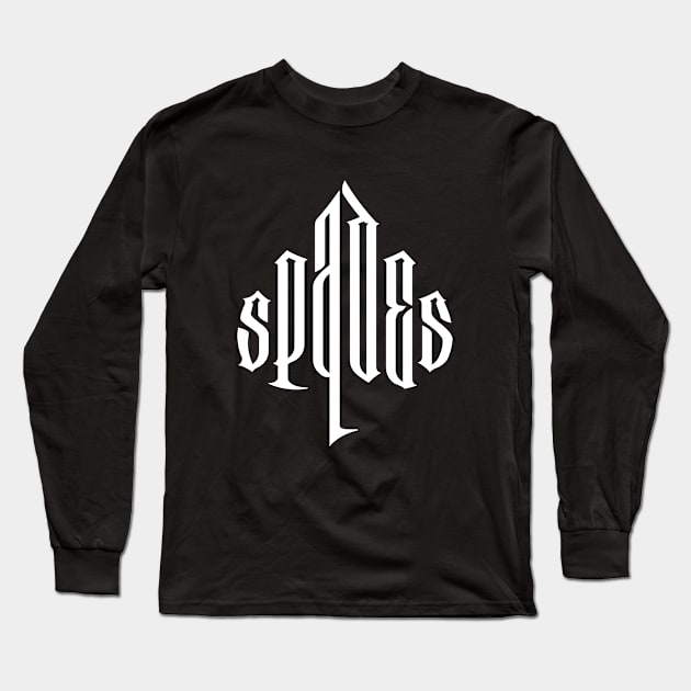 Ace of Spades Long Sleeve T-Shirt by Calligrammed